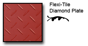 Flexi-Tile Diamond Plate Vinyl Tile Flexi-Tile Diamond Plate Vinyl Tile